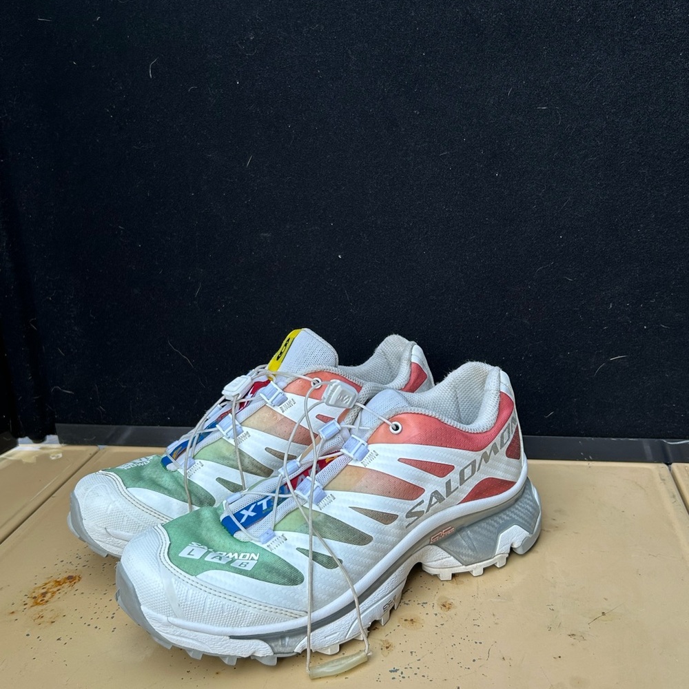 Salomon Women's Sneakers in Red, Green, and White